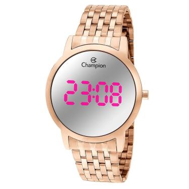 Imagem de Relógio CHAMPION feminino digital rosê espelhado CH40099P