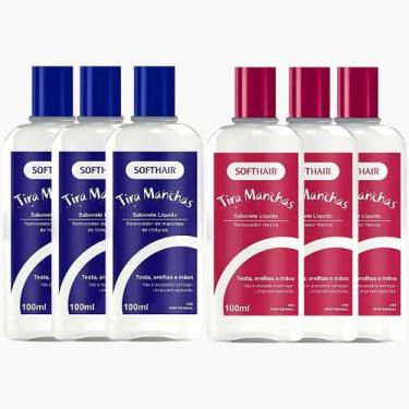 Imagem de Kit 3 Sabonete Liquido Tira Manchas + Removedor Henna Suaveness Tintur