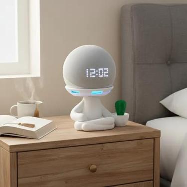 Imagem de Suporte Alexa Echo Dot 3, 4 e 5, Echo Pop e Echo Max Robert Gato Multiuso e outros. Coleção, Decoração Presente. Stand de Mesa