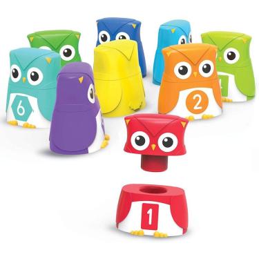 Imagem de Brinquedo educativo - Arco-íris de Cores, Formas e Letras, 10 peças, 2+