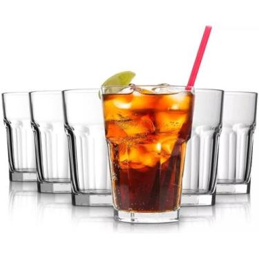Imagem de Kit 6 Copos de Vidro 350ml Coliseu Agua Suco Refrigerante - Zappe