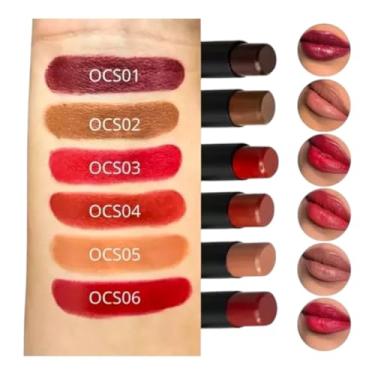 Imagem de Batom em bala cremoso Cream Satin - linha Obsidian - Ruby Rose (OCS03)