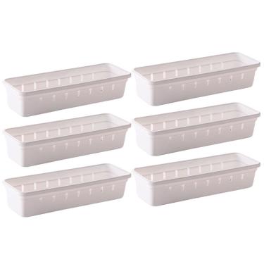 Imagem de Organizador de gavetas e talheres modular 22,5 x 7,9 cm com 6 unidades Plasutil ref.9732