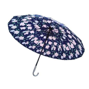 Imagem de Guarda Chuva Sombrinha Pano Duplo 1m Prata