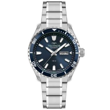 Imagem de Relógio Technos Masculino Automático Prata - 8205pd-1a Relógio Technos Masculino Automatico Prata - 8205pd-1a