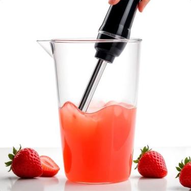 Imagem de Copo Bico Dosador Mixer 600 Ml Bebidas Shake Transparente nutricional 