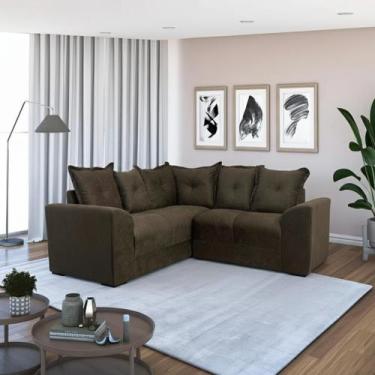 Imagem de Sofá de Canto Ideal Ellegance Relax - Alpoim, Marrom