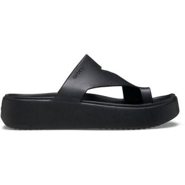 Imagem de Sandália Crocs Getaway Platform Toe Loop Sandal Black, Black, 37