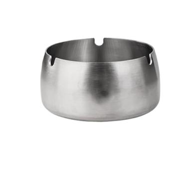 Imagem de Cinzeiro de aço inoxidável cinzeiro portátil para casa, escritório, pátio, mesa, bancada, cinzeiro para quartos, sala de estar, varandas, escritórios, jardins, etc. Cinzeiro ao ar livre