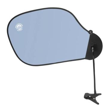 Imagem de Generic Escudo de privacidade ajustável para mesa de escritório, portátil, com braçadeira multifuncional para bloquear luz suspensa, braço dobrável, Azul