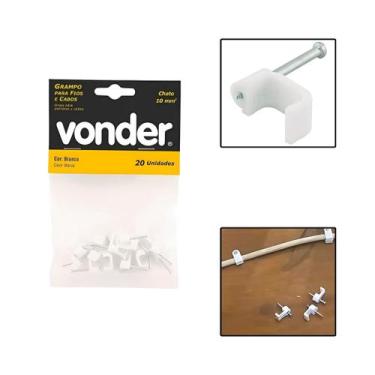 Imagem de Grampos Para Fios 10 MM² Chato 20 Unidades - Vonder