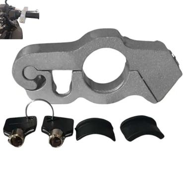 Imagem de Trava Moto Manete Guidao Manopla Freio Acelerador Motocicleta Embreagem Cadeado AntiFurto Segurança Reforçado Resistente