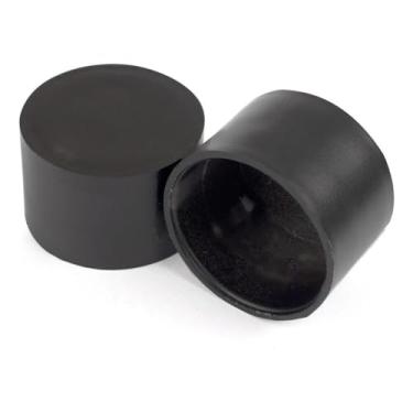 Imagem de Par de Ponteiras Tampão Para Varão de Cortina 19mm – Acabamento Perfeito e Sofisticado (Preto)