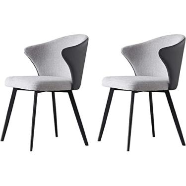 Imagem de ZYHSIJOBAS Conjunto de 2 cadeiras de jantar, cadeiras de jantar, sala de jantar, sala de estar, cadeiras de lazer, cadeiras de restaurante, cadeiras de recepção de hotel