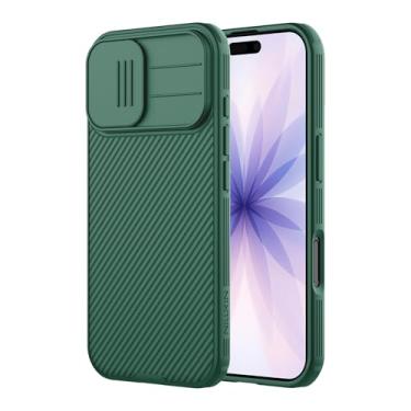Imagem de Nillkin Capa para iPhone 17 com capa deslizante para câmera, ajuste fino, proteção à prova de choque, proteção de privacidade, capa para celular iPhone 17 protetor de lente de câmera de 6,3 polegadas