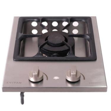 Imagem de Rangetop 1 Boca Inox a Gás Acendimento Automático Queimador Duplo Indu