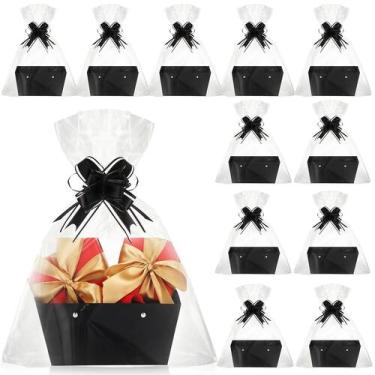Imagem de Kit de cesta de presente Colarr, pacote com 12 unidades, Black Kraft, 