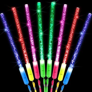 Imagem de Bolha de acrílico LED Glow Stick Wand Hungdao Light Up (12 unidades)
