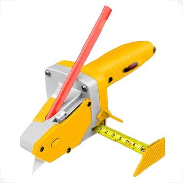 Imagem de Cortador Manual para Placas de Drywall Gesso com 6 Lâminas e Trena de 5 metros Integrada