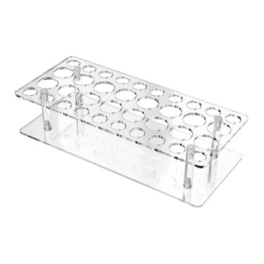 Imagem de ChuYiElegance Organizador de perfumes em acrílico com rollerball, organizador de, porta-pincéis portátil, suporte para gloss labial para penteadeira de