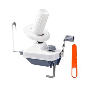 Imagem de IEUDNS Enrolador de fios manual, dispositivo de enrolamento de fios, enrolador de bolas para artesanato faça você mesmo, crochê