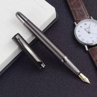 Imagem de CANETA TINTEIRO EXECUTIVA PENA CHUMBO ELEGANTE RELEVO 0,5MM