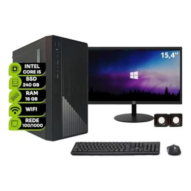 Imagem de COMPUTADOR DESKTOP INTEL CORE I5 2400 16GB RAM SSD SATA 240GB MONITOR 15,4'' - KIT TECLADO, MOUSE E CAIXINHA DE SOM