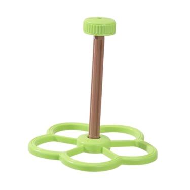 Imagem de Baoblaze Poleiro para pássaros, brinquedo para pássaros, visual estimulante, fácil instalação, moinho de vento giratório interativo para calopsitas de janela, Verde