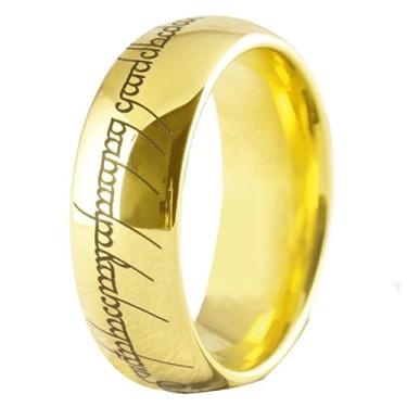 Imagem de CLOUD DANCER Anel élfico, joia rúnica élfica, aliança de casamento de carboneto de tungstênio para homens e mulheres, anel mágico de 8 mm, ajuste confortável tamanho 4-17 e gravação personalizada