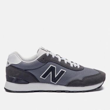 Imagem de Tênis New Balance 515 V'2 Masculino, Grafite, Preto, 38