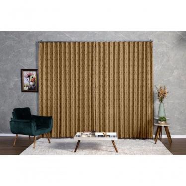 Imagem de Cortina Jacquard 4,00x2,30 Para Trilho Suíço cinza