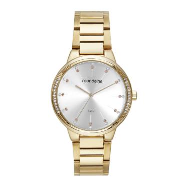 Imagem de Relogio Mondaine Feminino Ref: 32681lpmvde1 Casual Dourado
