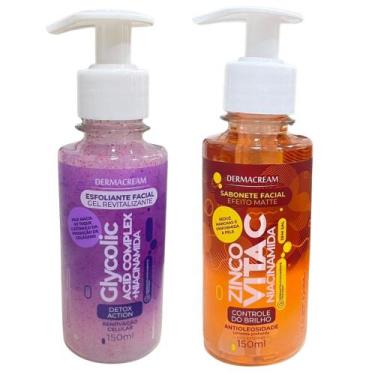 Imagem de Kit 1 Sabonete Facial Efeito Matte e 1 Esfoliante Facial - Dermacream