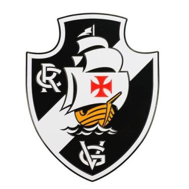 Imagem de Placa de Metal em formato do escudo do Vasco 20x16cm - Mileno