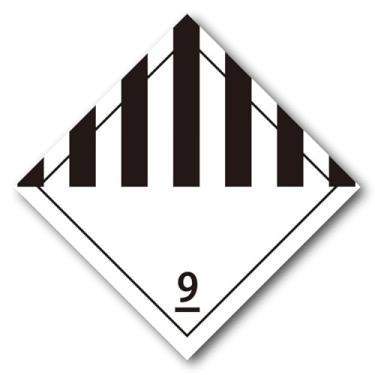 Imagem de WZCNDIDI Placa Diversa Classe 9 Pacote com 27, com palavras - Vinil econômico autoadesivo removível de 27,3 cm x 27,3 cm, compatível com DOT Hazmat para aplicações de curto prazo