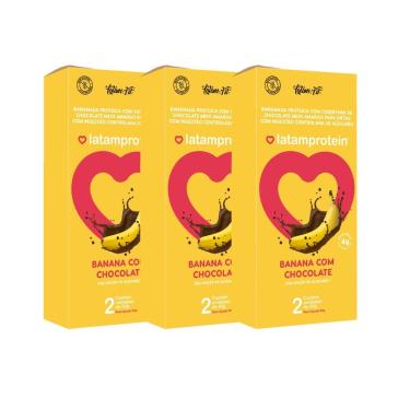 Imagem de Combo Banana Com Whey Coberto Com Chocolate Zero Latam Fit-Unissex