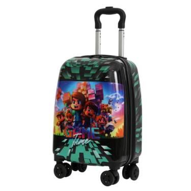 Imagem de Mala De Viagem Bordo Pequena Infantil Rodinhas 360 Cruzeiro, Verde