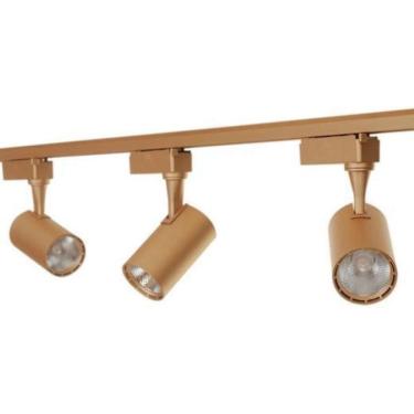 Imagem de Kit De Trilho Eletrificado 1Mt + 3 Spot Led 7W Luz Quente