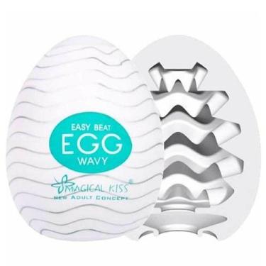 Imagem de Masturbador masculino egg magical kiss ovo, WAVY