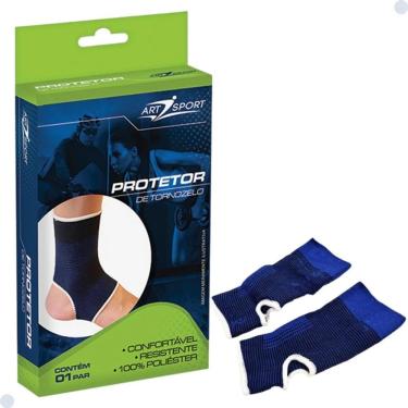 Imagem de Tornozeleira Elástica Protetor Tornozelo Calcanhar Flexível