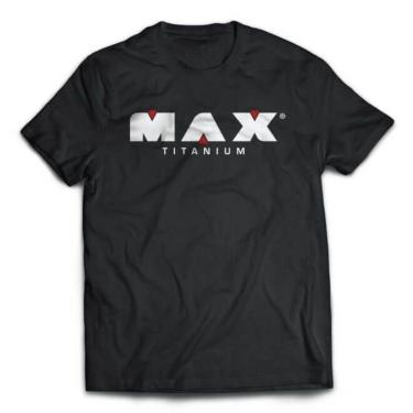Imagem de Camiseta Treino 100% Poliéster - Tamanho XG Preta - Max Titanium-Masculino