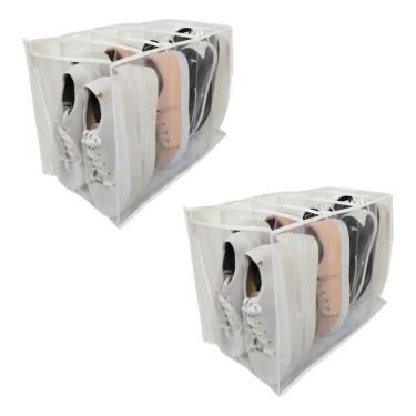 Imagem de 2X Kit 2 Colmeias Organizadoras De Sapatos Tênis Closet