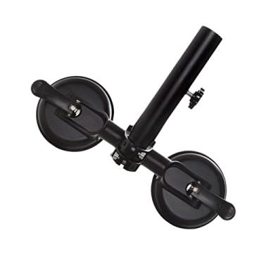 Imagem de Flagpole Sucker Bracket Wall Mount Metal Flag Pole Bracket Metal Stand Metal Flagpole Bracket Car Flag Pole Holder Suction Flagpole Mount Suction Cup Flagpole Stand Rubber