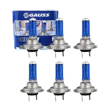 Imagem de Kit 6 Lâmpadas Super Branca H7 12V 55W Lâmpada Branca Gl61H7