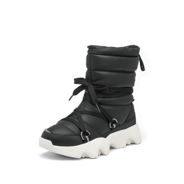 Imagem de Sorel Bota feminina Kinetic Impact Nxt impermeável para neve, Preto/sal marinho, 34