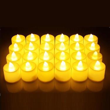 Imagem de 12 Vela Eletronica Led Simula Luz Acesa Decoração C/ Bateria - BW Bout