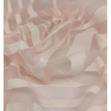 Imagem de Tecido Burn Out Kitting - 68% Poliéster 32% Viscose (Rosa, 1m x 1,50m)