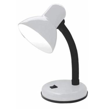 Imagem de Luminaria De Mesa Articulavel Abajur Flexivel Branco - Ideal Importado