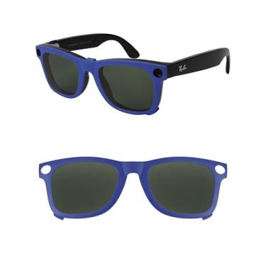 Imagem de HILEEN Clipe polarizado para Ray-Ban Meta Wayfarer RW4008 e Gen 2 RW4012 Grande 53-22 para homens mulheres proteção UV - cinza verde