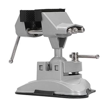 Imagem de Fafeicy Mini Torno de Bancada de Mandíbula de Mesa, Fixação Forte Sem Deslizamento, Base de Ventosa Firme e Estável, Liga de Alumínio de Qualidade Premium, ângulo de Fixação Ajustável, Adequado para